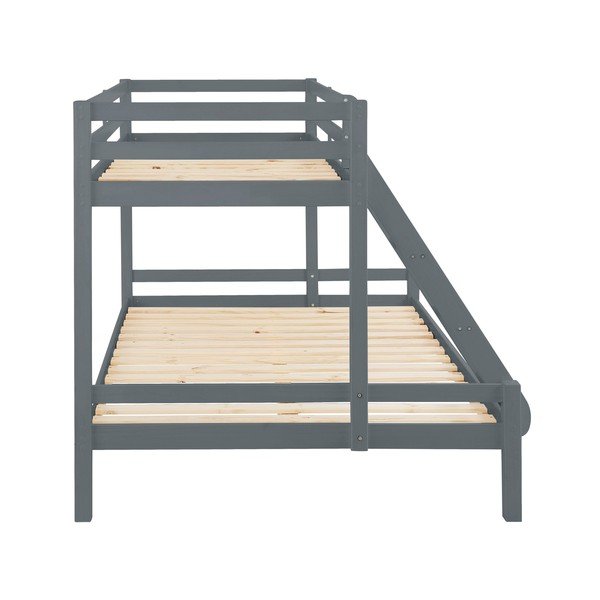 Alpi2 szürke emeletes ágy borovi fenyőből - Støraa-image-3