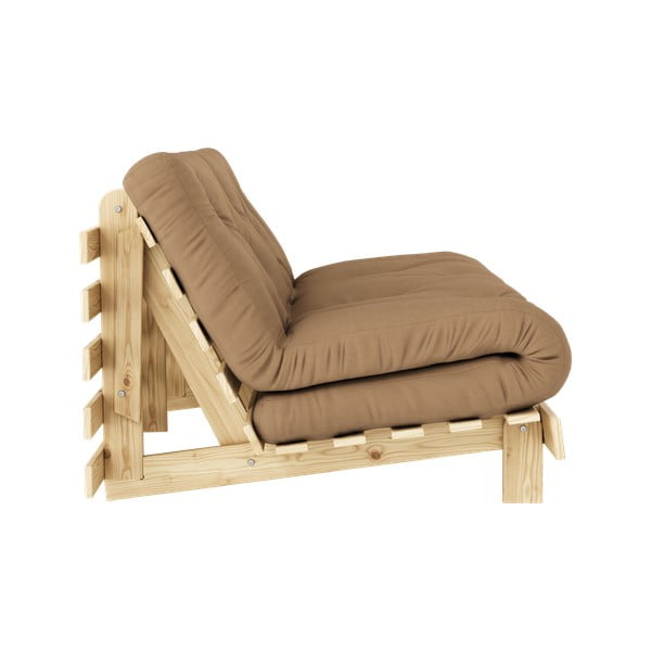 Barna kinyitható kanapé 160 cm Roots - Karup Design-image-4