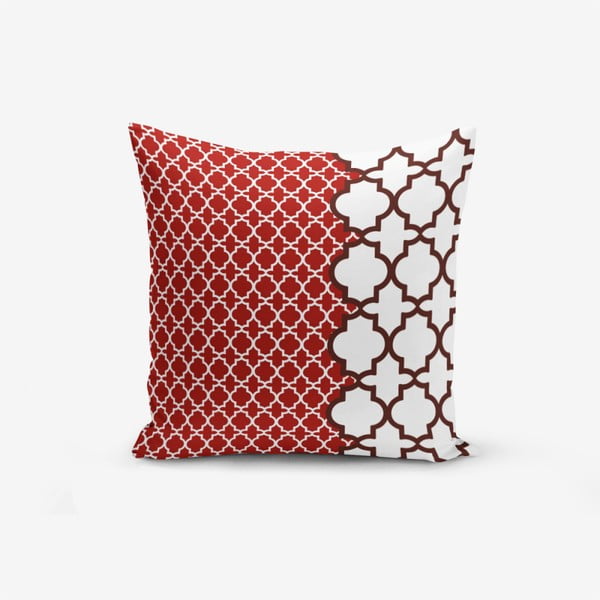 Modern Geometric Rojo pamutkeverék párnahuzat, 45 x 45 cm - Minimalist Cushion Covers
