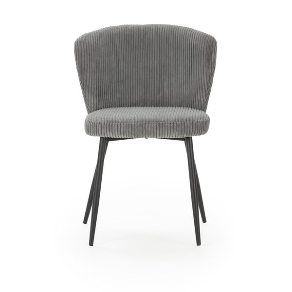 Szürke kordbársony étkezőszék szett 4 db-os Megan – Marckeric-image-2