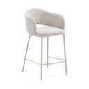 Elefántcsont színű bárszék (ülésmagasság 65 cm) Maina – Kave Home