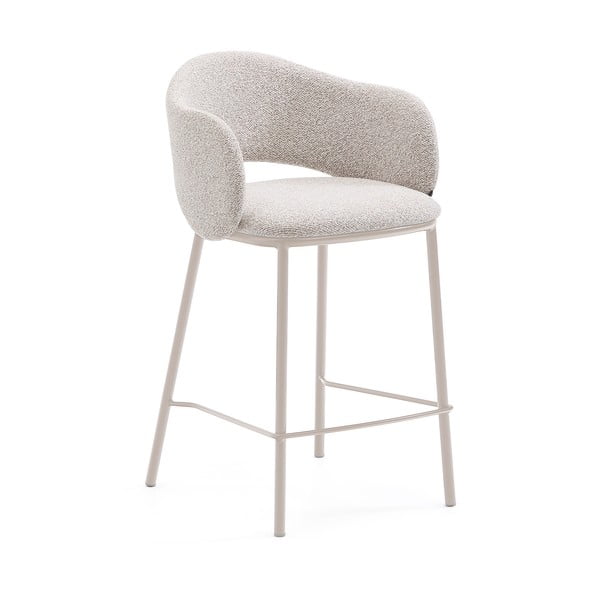 Elefántcsont színű bárszék (ülésmagasság 65 cm) Maina – Kave Home