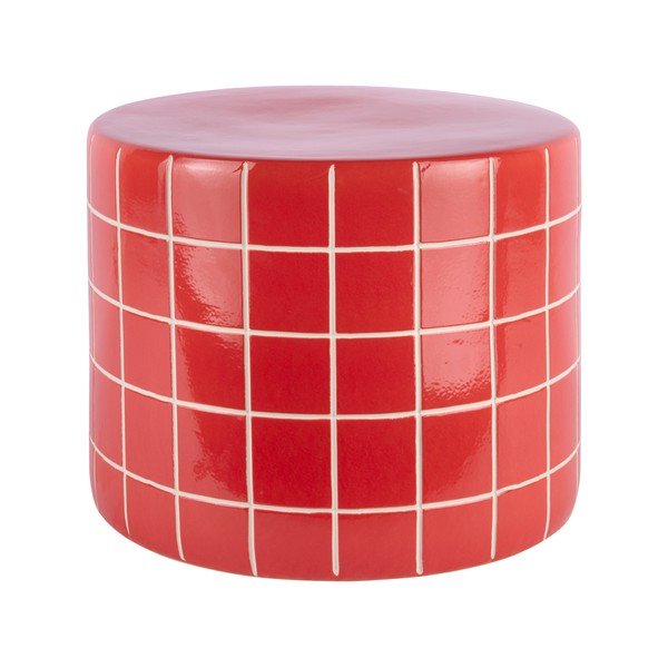 Kerámia kerek tárolóasztal ø 42 cm Retro Tiles – Leitmotiv