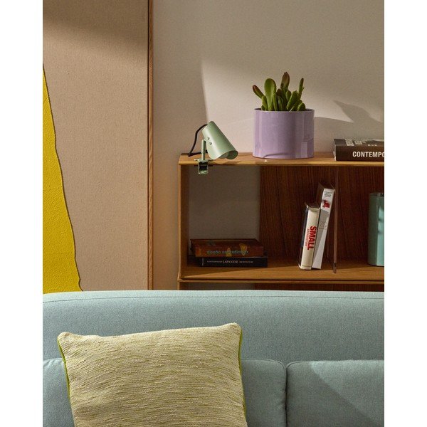 Zöld fém asztali lámpa csiptetővel (magasság 16 cm) Jula – Kave Home-image-3