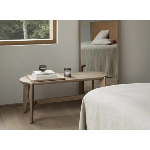 Natúr színű tömörfa pad Eli – Blomus-image-1