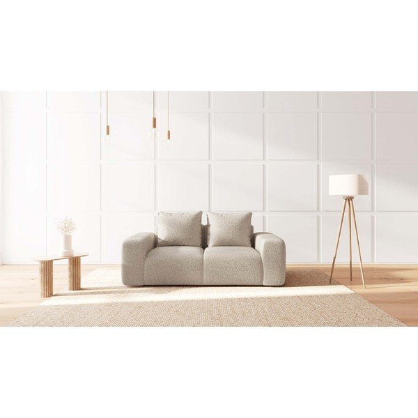 Bézs buklé kanapé 212 cm Feiro – MESONICA-image-1