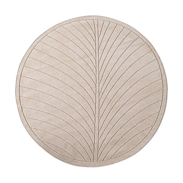 Bézs kerek kültéri-beltéri szőnyeg ø 120 cm Nova 1204 – Ayyildiz Carpets