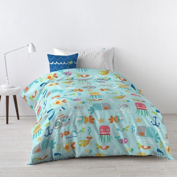 Sea Life gyerek ágyneműhuzat, 140 x 200 cm - Moshi Moshi-image-1