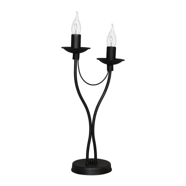 Spirit fekete asztali lámpa, magassága 47 cm - Glimte