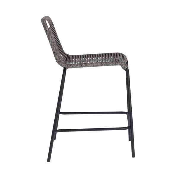 Glenville sötétszürke acélszerkezetű bárszék, magasság 62 cm - Kave Home-image-2