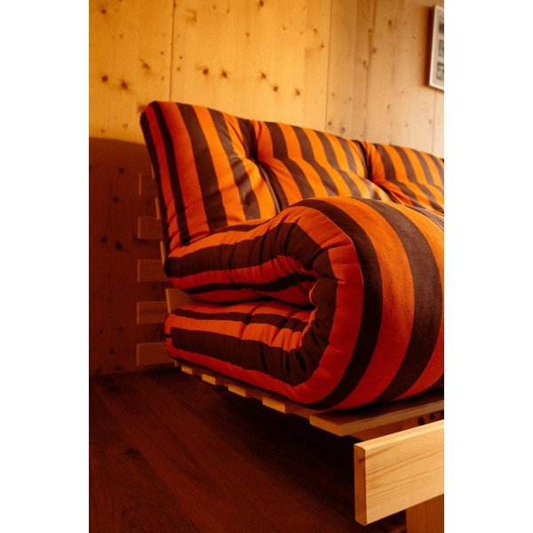 Narancssárga-barna futon-fa fotel Roots – Karup-image-4