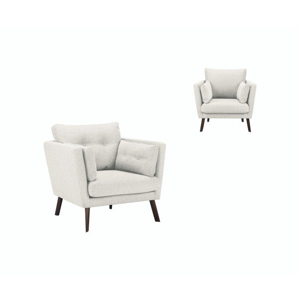 Elena világosbézs fotel - Mazzini Sofas-image-4