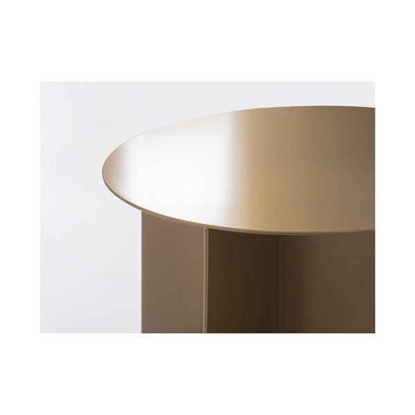 Oli aranyszínű fém dohányzóasztal, ⌀ 50 cm - Costum Form-image-3