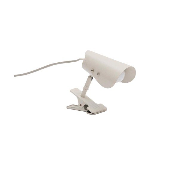 Világosszürke fém asztali lámpa csiptetővel (magasság 16 cm) Jula – Kave Home