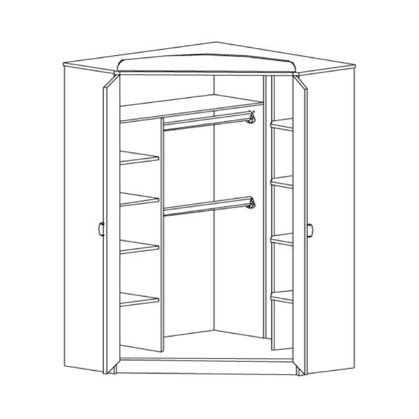 Mokus fehér sarok gardrób - Faktum-image-1