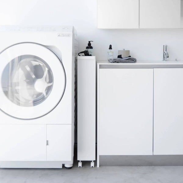 Matt fehér acél fürdőszobai polcos állvány 48x80,5 cm Tower – YAMAZAKI-image-3