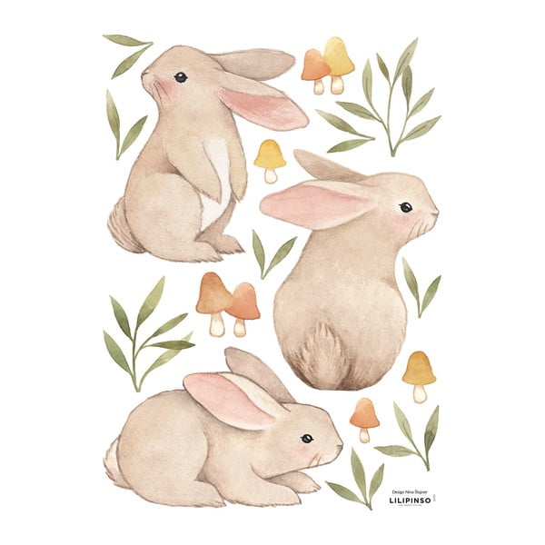 Matrica lap 30x42 cm Bunnies – Lilipinso