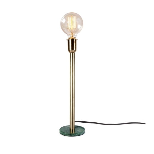 Chandelier asztali lámpa zöld márvány talpazattal, magasság 46 cm - HF Living