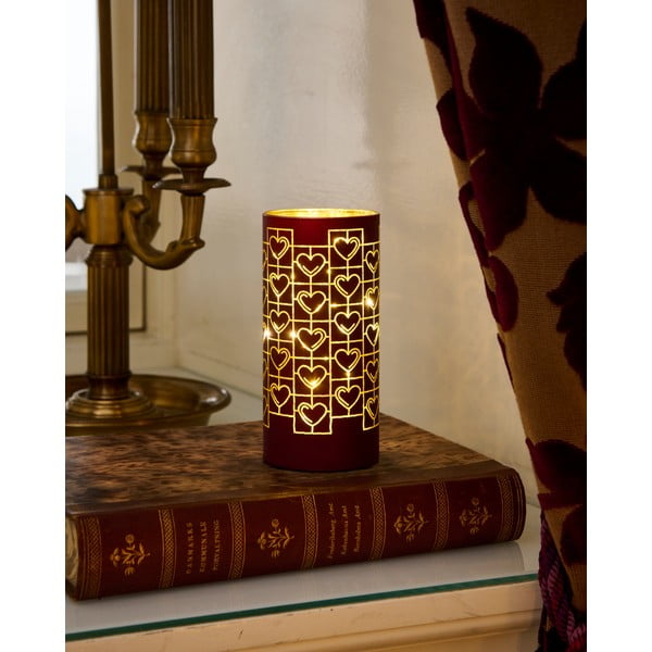 Borvörös fénydekoráció ø 7 cm Frida – Sirius-image-2