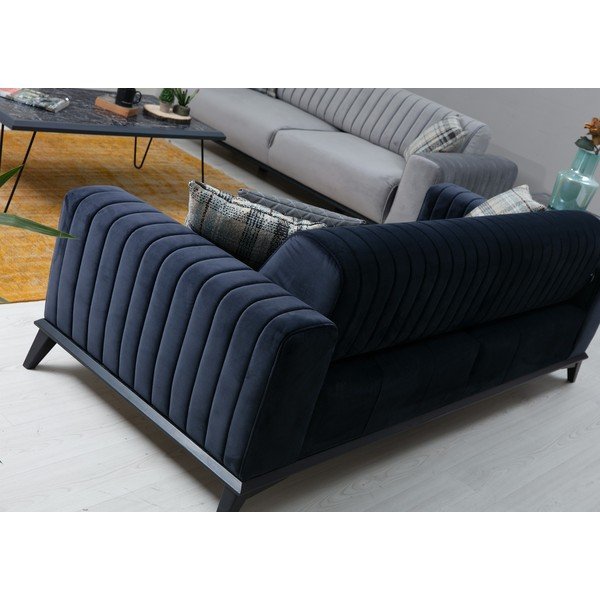 Sötétkék kanapé 220 cm Lisa – Balcab Home-image-1