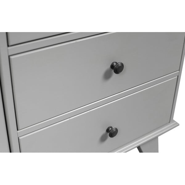 Világosszürke borovi fenyő gyerek ruhásszekrény 98x190 cm Lily – WOOOD-image-1