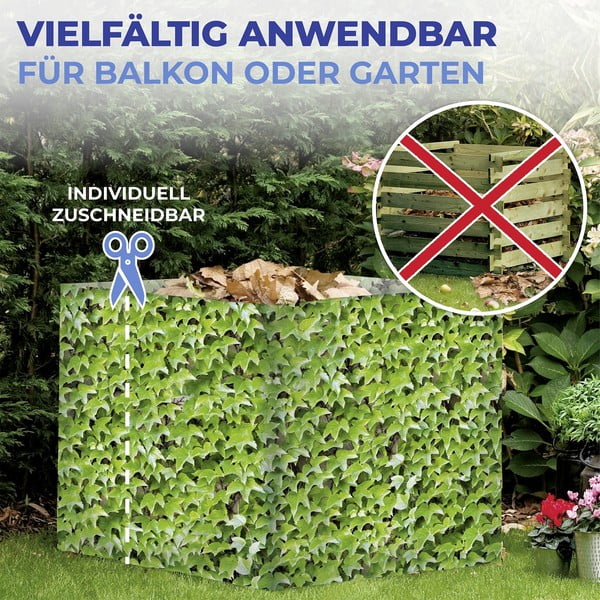 Zöld műanyag belátásgátló erkélyre 500x85 cm Wilder Wein – Maximex-image-1