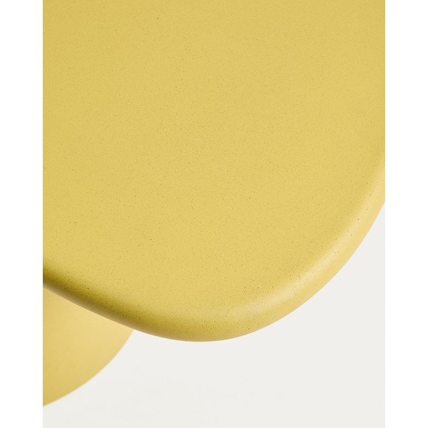 Beton kerti dohányzóasztal 77x83 cm Macarella – Kave Home-image-3