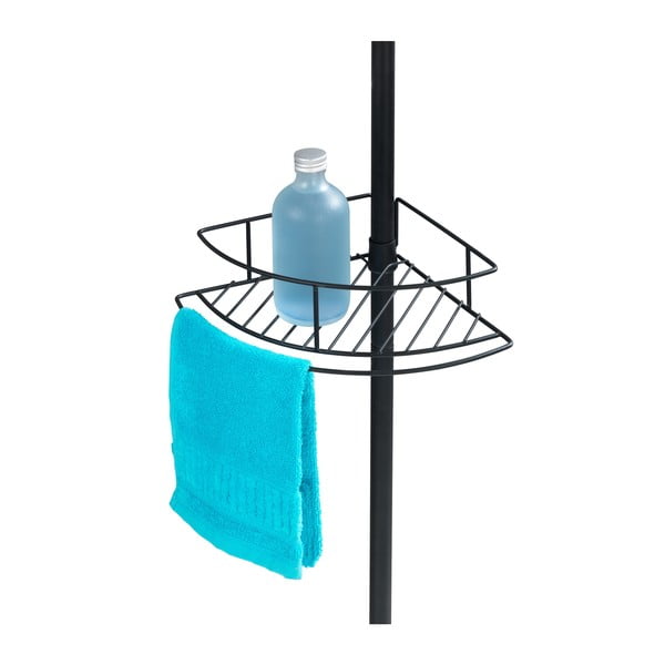 Dolcedo fekete teleszkópos sarok zuhanypolc, 23 x 31 cm - Wenko-image-4