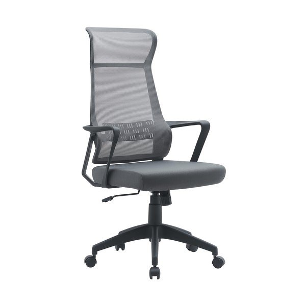 Szürke kárpitozott irodai szék Hoboken – Yes Everyday