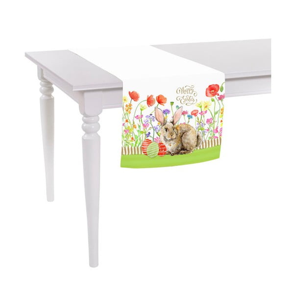 Easter Eggs With Rabbit asztali futó, 10 x 140 cm - Apolena