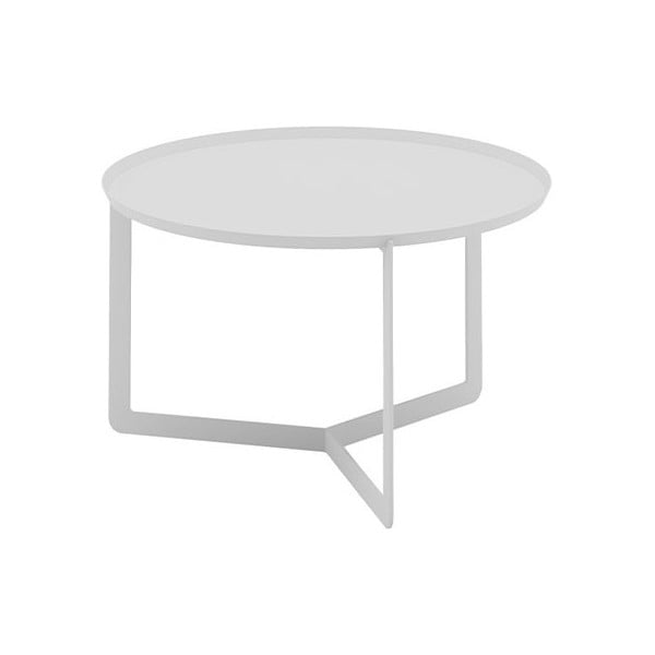 Round fehér tálca-asztal, Ø 60 cm - MEME Design