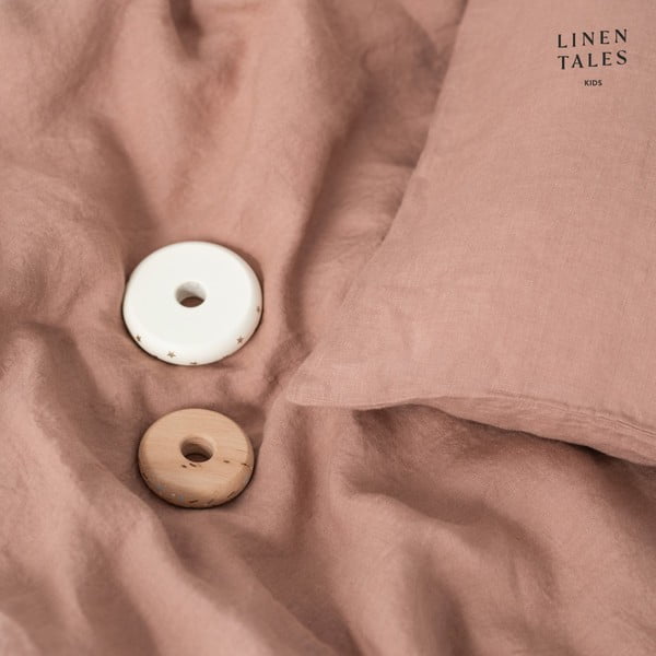 Egyszemélyes len gyerek ágyneműhuzat 140x200 cm – Linen Tales-image-4