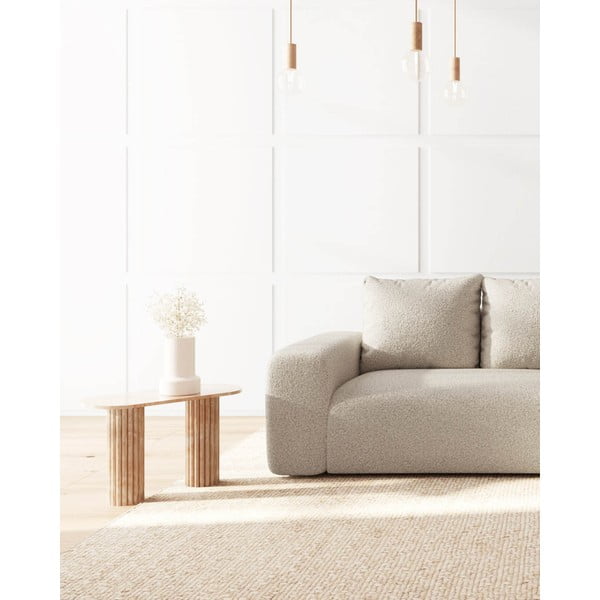 Krémszínű buklé sarokkanapé (jobb oldali) Feiro – MESONICA-image-4