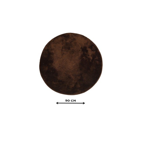 Sötétbarna fürdőszobai kilépő ø 90 cm Havai – Foutastic-image-4