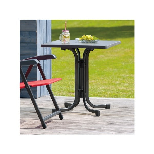 Kerti étkezőasztal 70x70 cm Pizarra - Dajar-image-1