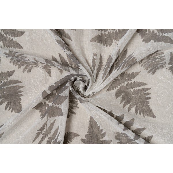 Fehér-szürke átlátszó függöny 300x260 cm Feriga – Mendola Fabrics-image-3