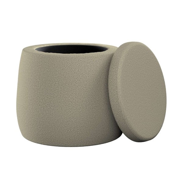 Bézs gyerek puff Boucle – Yellow Tipi-image-1