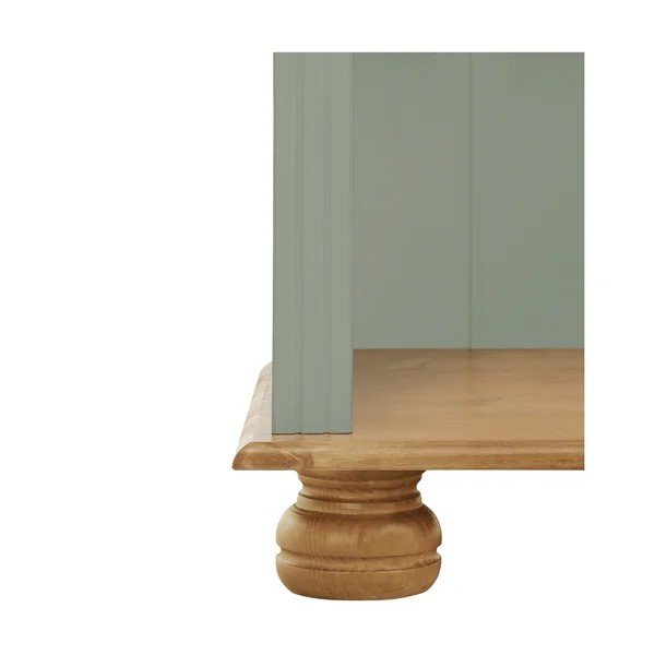 Zöld-világos natúr színű borovi fenyő könyvespolc 77x181x31 cm Mette – Støraa-image-4