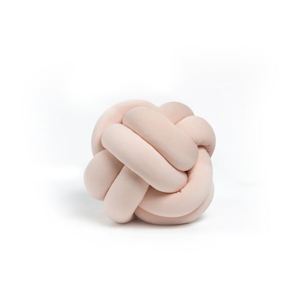 Knot világos rózsaszín díszpárna, ⌀ 25 cm