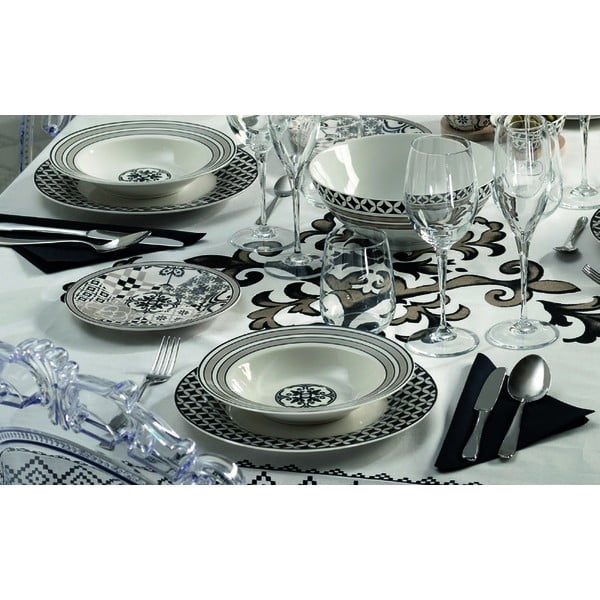 Alhambra 18 db-os porcelán tányér készlet - Brandani-image-1