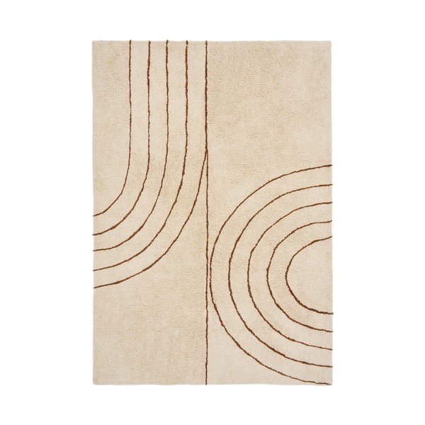 Bézs pamutkeverék szőnyeg 160x230 cm Tampa – House Nordic