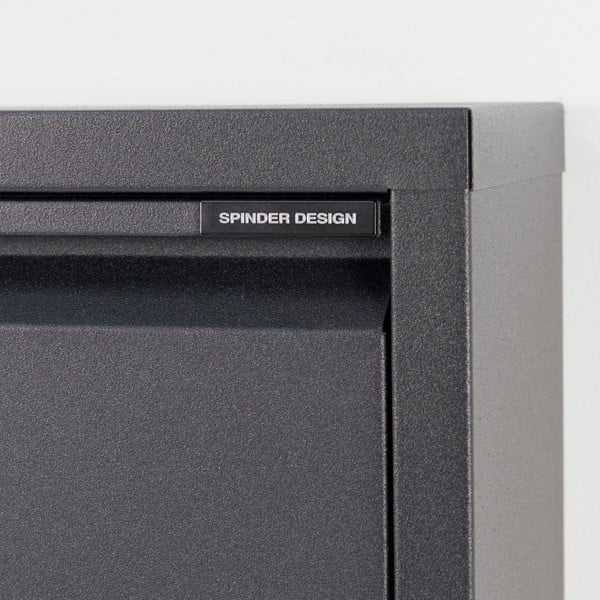 Fekete fém billenő ajtós cipőtartó 75x37,5x12,5 cm Billy – Spinder Design-image-1