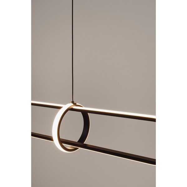 Fekete fém LED függőlámpa Alken – Bizzotto-image-1