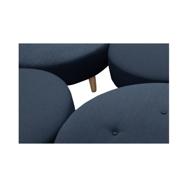 Nolan sötétkék puff/zsámoly - Helga Interiors-image-3