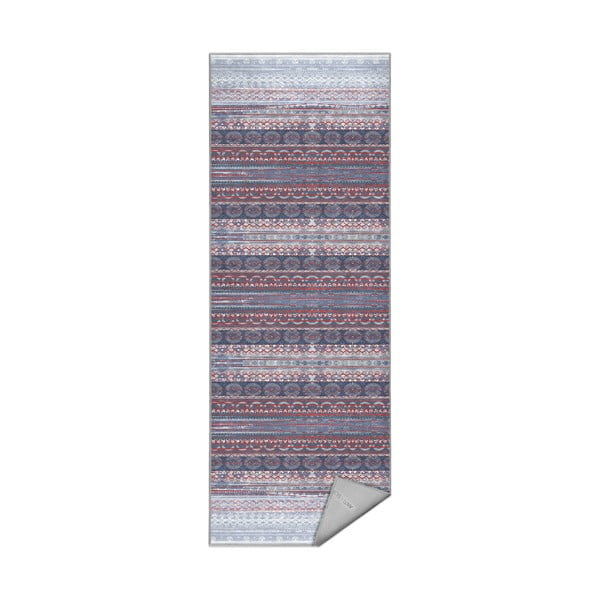 Lila-szürke mosható futószőnyeg 80x200 cm Vintage Stripe – Mila Home