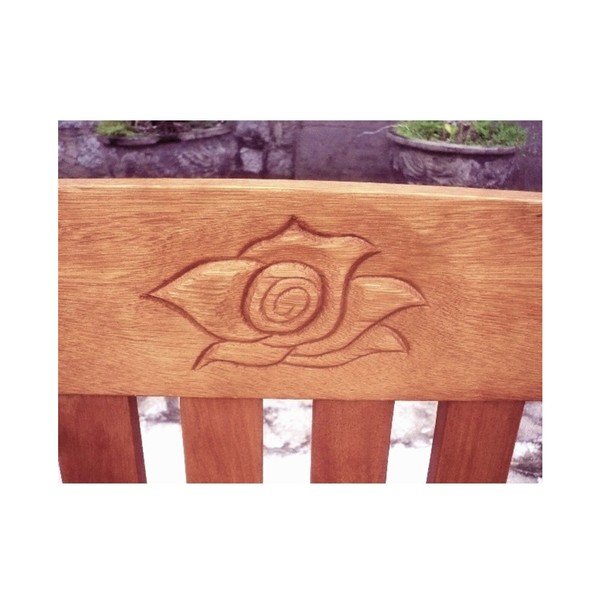 Barna tömörfa kerti pad Harland – Garden Pleasure-image-1