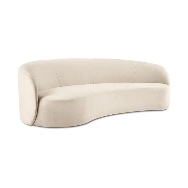 Debbie bézs bársony aszimmetrikus kanapé, bal oldali - Mazzini Sofas-image-2