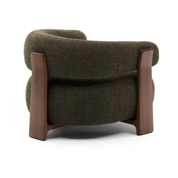 Zöld zsenília fotel Granite – Kave Home-image-4