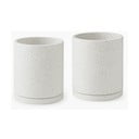 Terrazzo 2 db fehér virágcserép, ø 26 cm - Bonami Selection