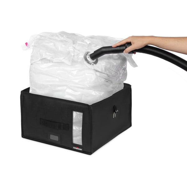 Vákuumos-megerősített textil ruhatároló doboz 42x42x25 cm Trunks Infinity – Compactor